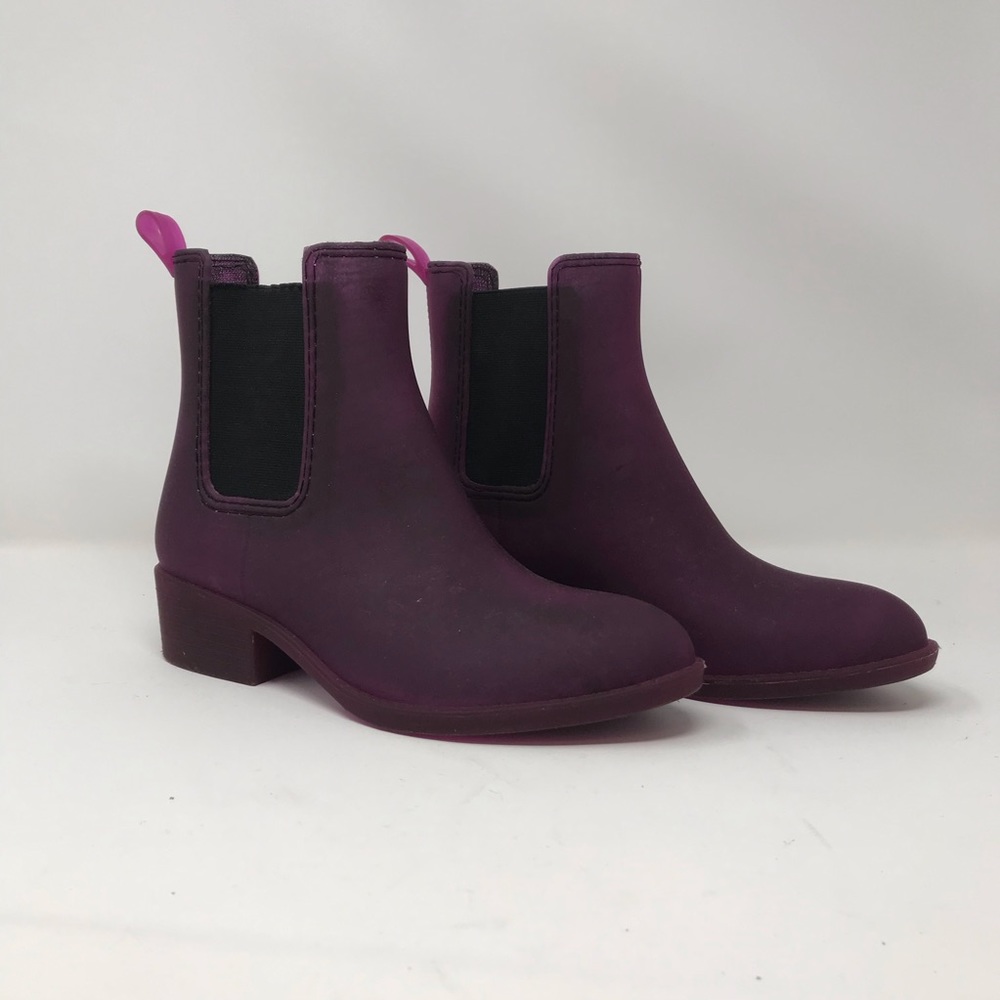 Rare Jeffery Campbell “Chelsea”waterproof purple Havana